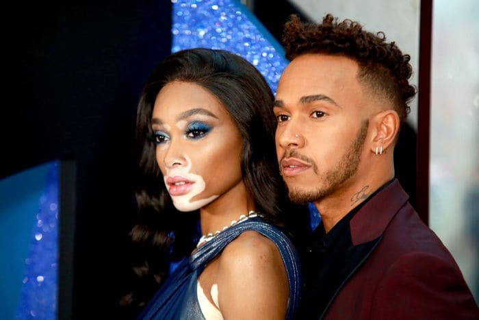 Lewis Hamilton y Winnie Harlow