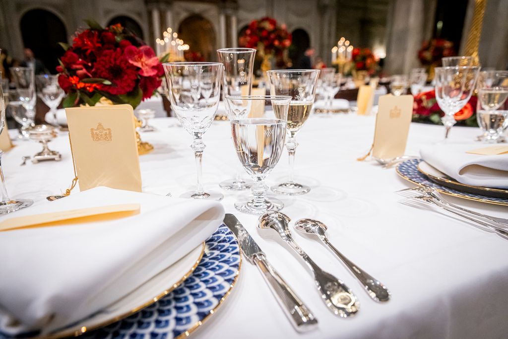 Cena de Estado de Guillermo y Máxima de Holanda en honor al presidente de Portugal