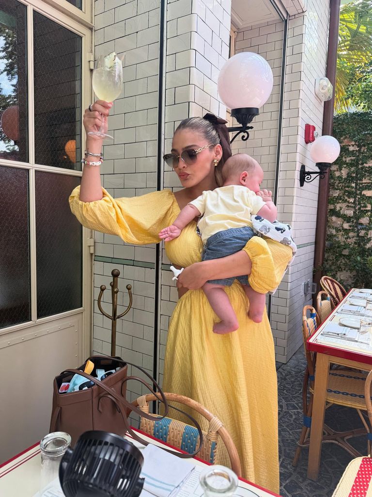 Migbelis Castellanos celebró el bautizo de su hijo, Caden