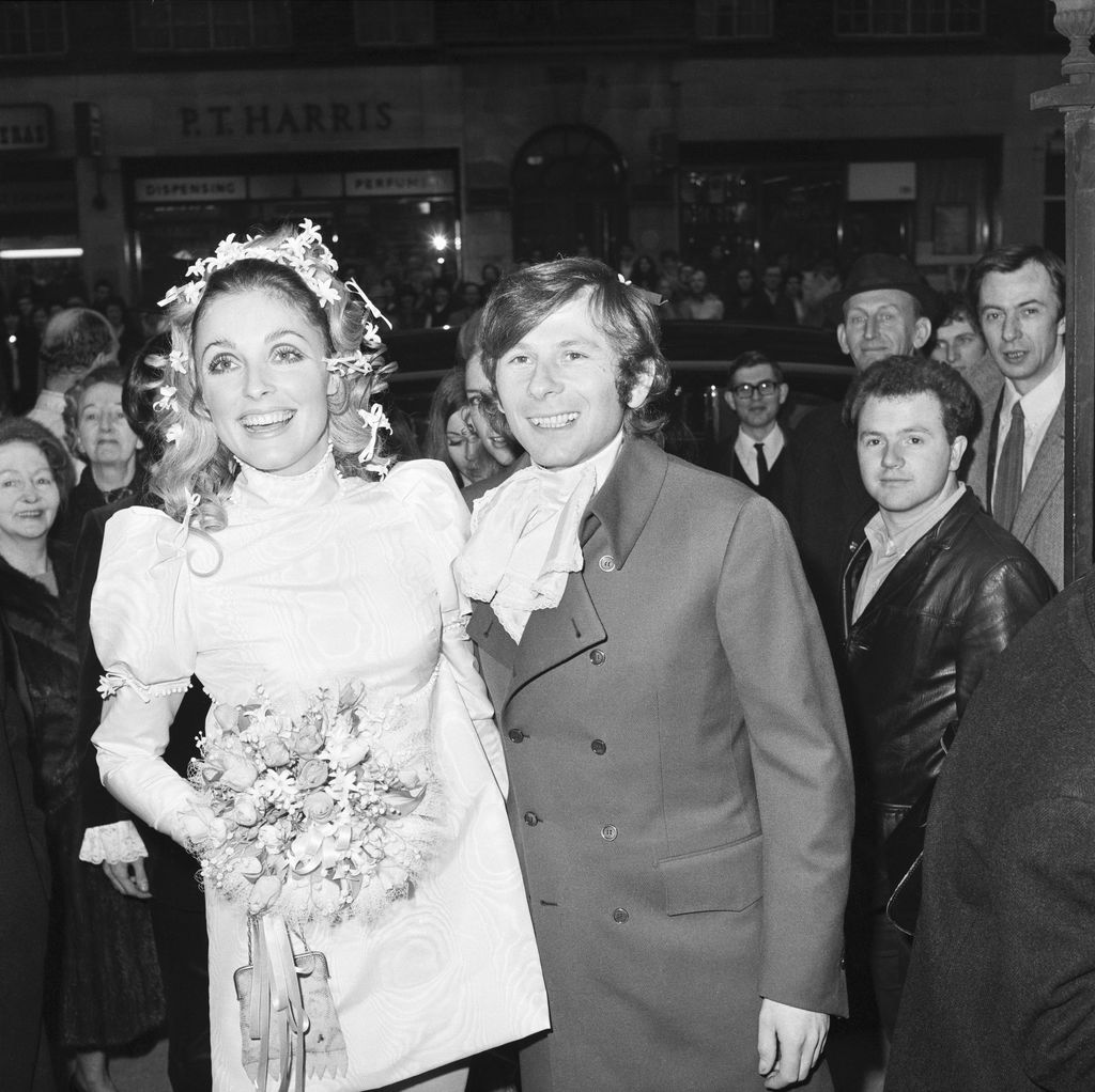 Sharon Tate y Roman Polanski en su boda