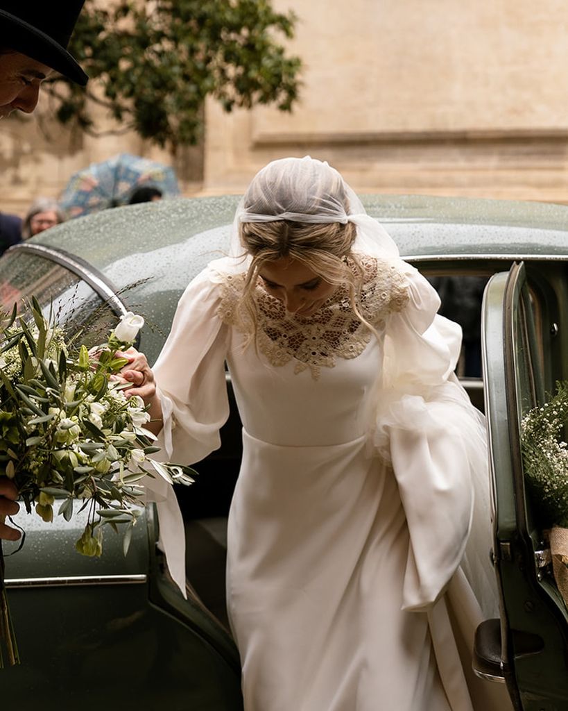 Novias con encajes y retales vintage romantico