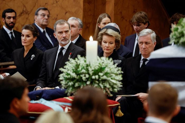 Los reyes Felipe y Letizia con Felipe y Matilde de Bélgica