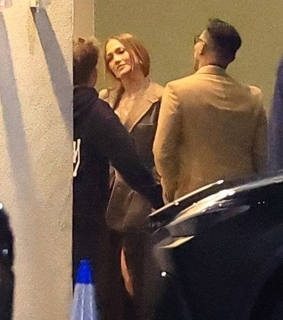 Jennifer Lopez sostuvo una amistosa charla con Samuel, hijo de Ben Affleck.