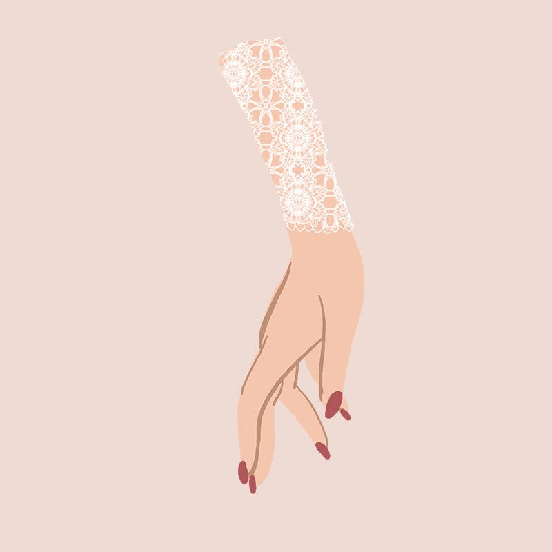 Puños de novia de encaje