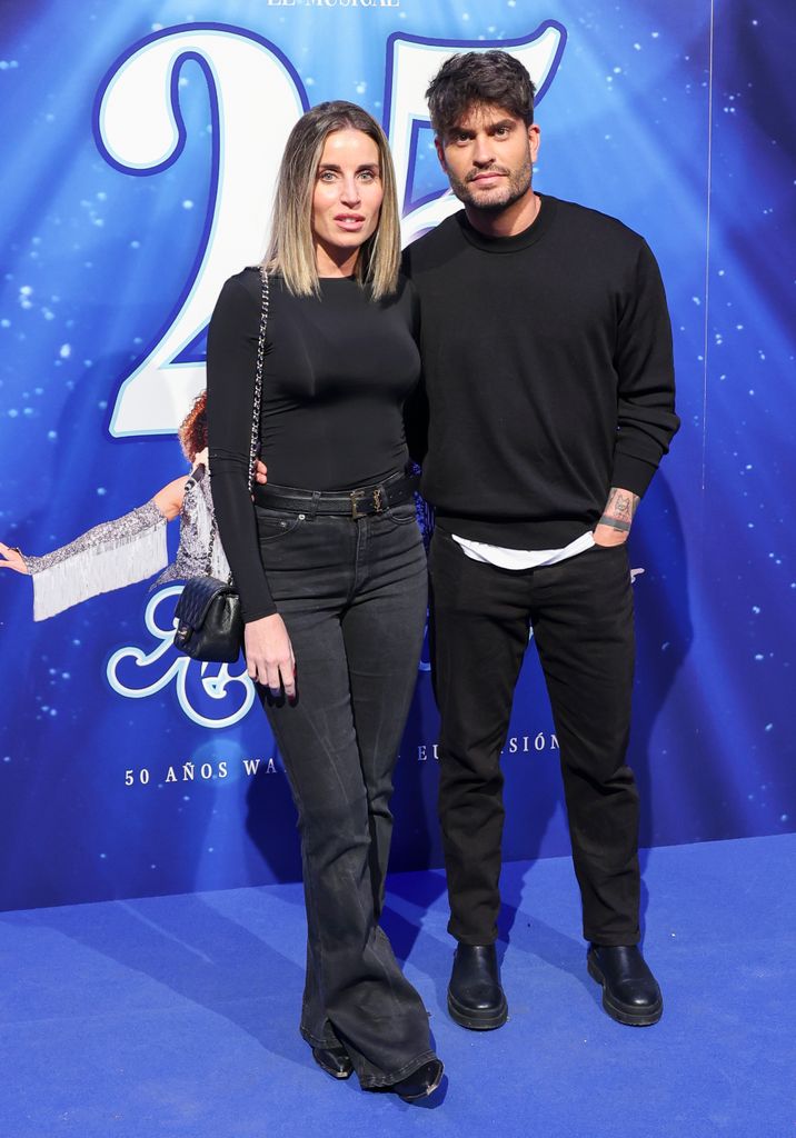 Marta Castro y Rodri Fuertes en el photocall de Mamma Mia Musical en Madrid el 5 de abril de 2024