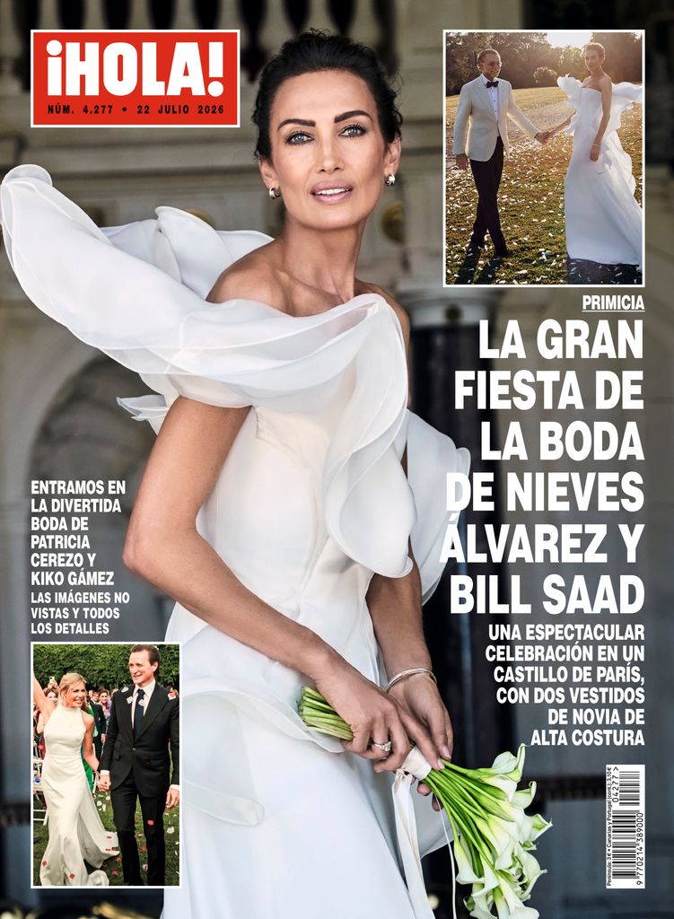 Nieves Álvarez en la portada de ¡HOLA!