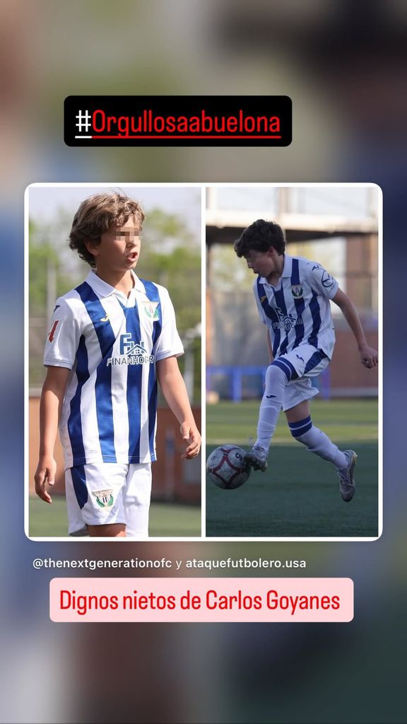 Carlos y Santi, los nietos futbolistas de Cari Lapique