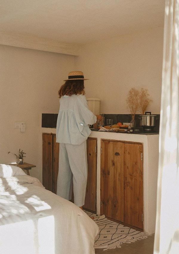 Miren Alós en la cocina