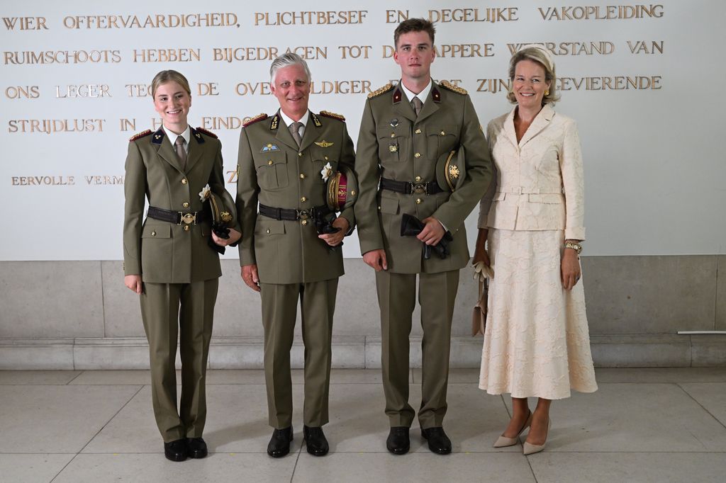 Los miembros de la Familia Real de Bélgica acompañan a Gabriel en esta jornada tan significativa