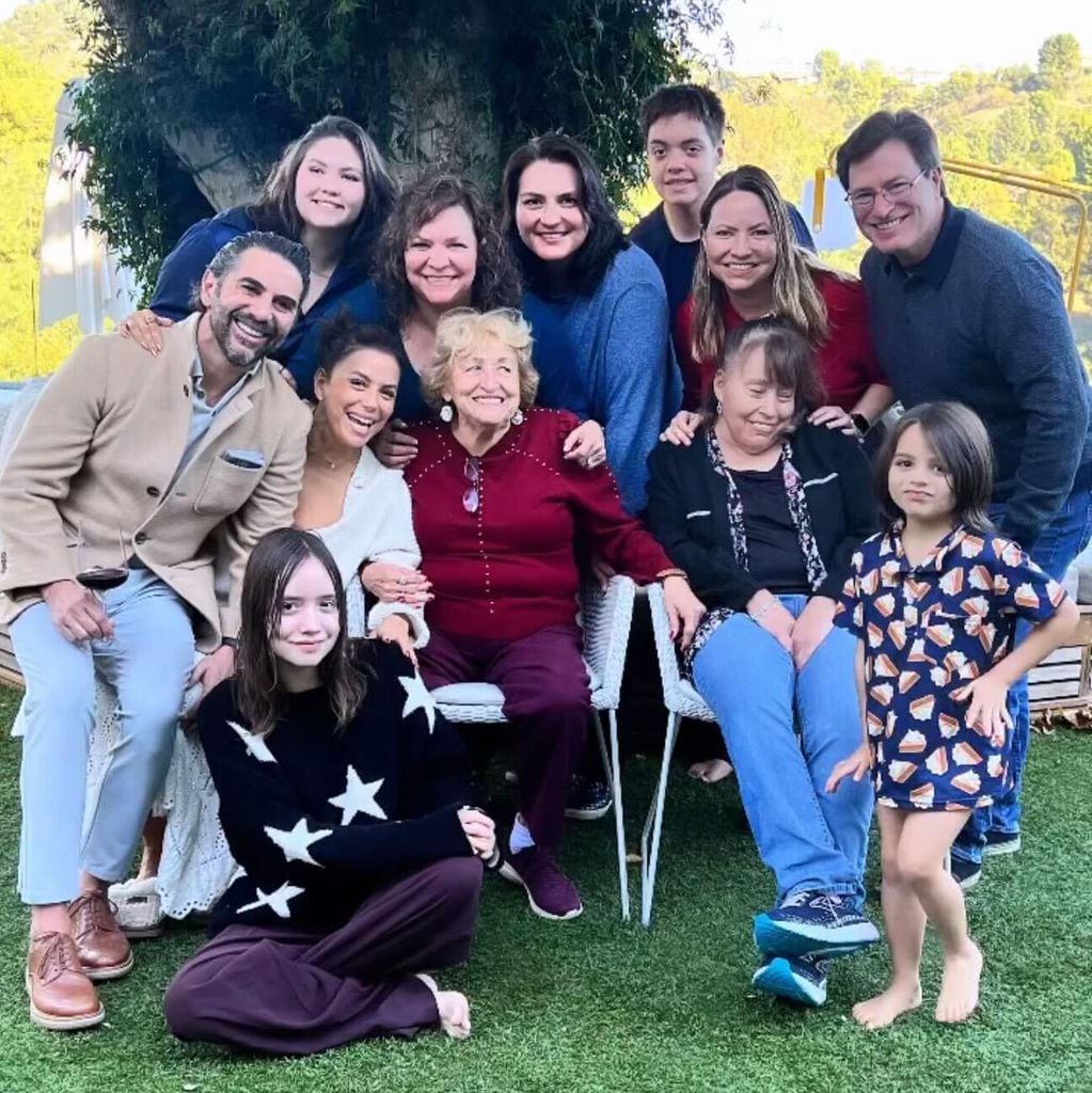 Eva Longoria y su familia en Thanksgiving