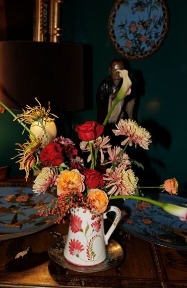 Jarrón de regalo diseñado por Eugenia Martinez de Irujo x Sushita para el evento MARCIANO by GUESS