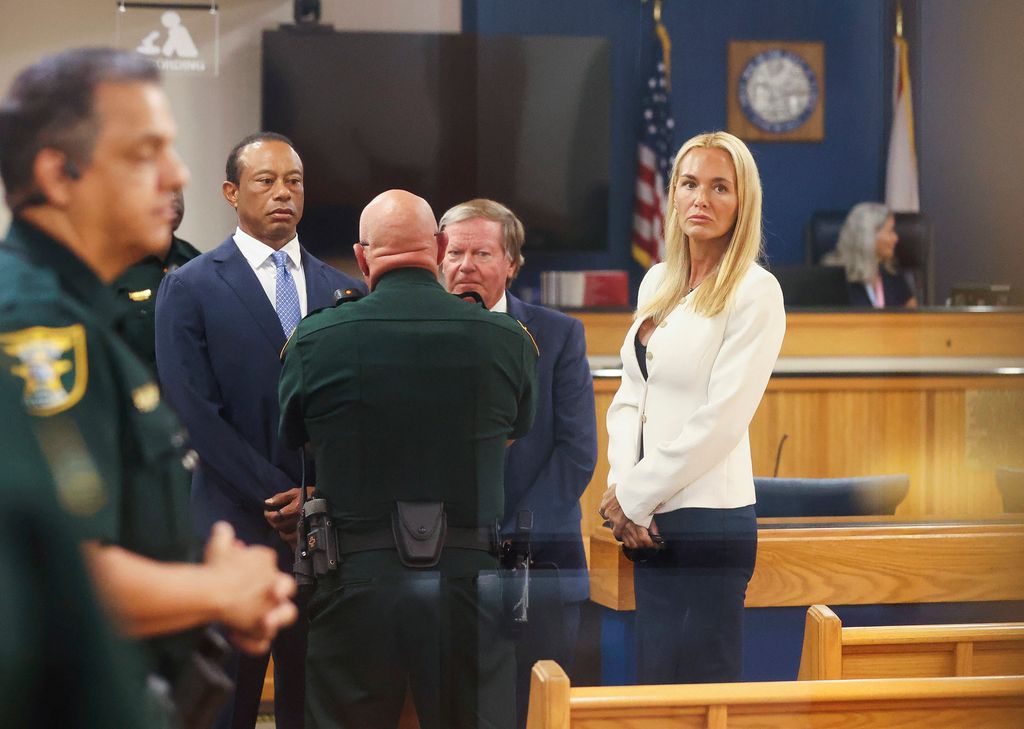 Vanessa Trump acompañó a Tiger en la sala del juzgado, donde él firmó un acuerdo de culpabilida.