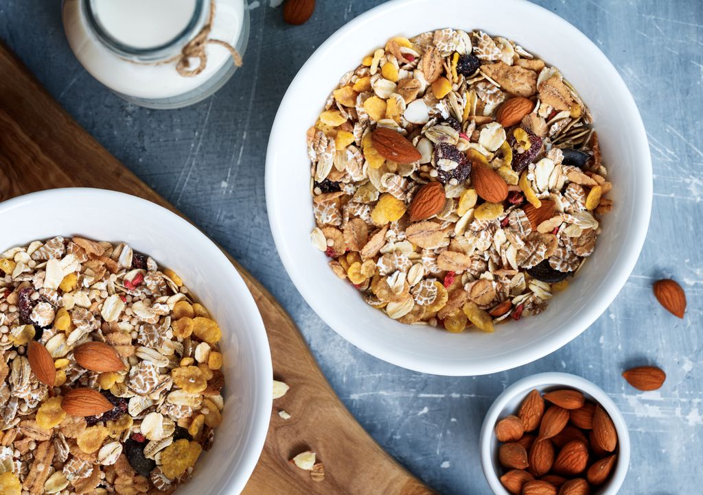 Desayuno con frutos secos