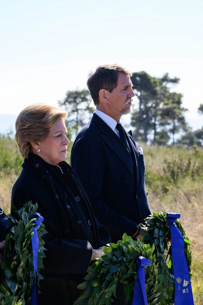 La reina Ana María y el príncipe Pablo 