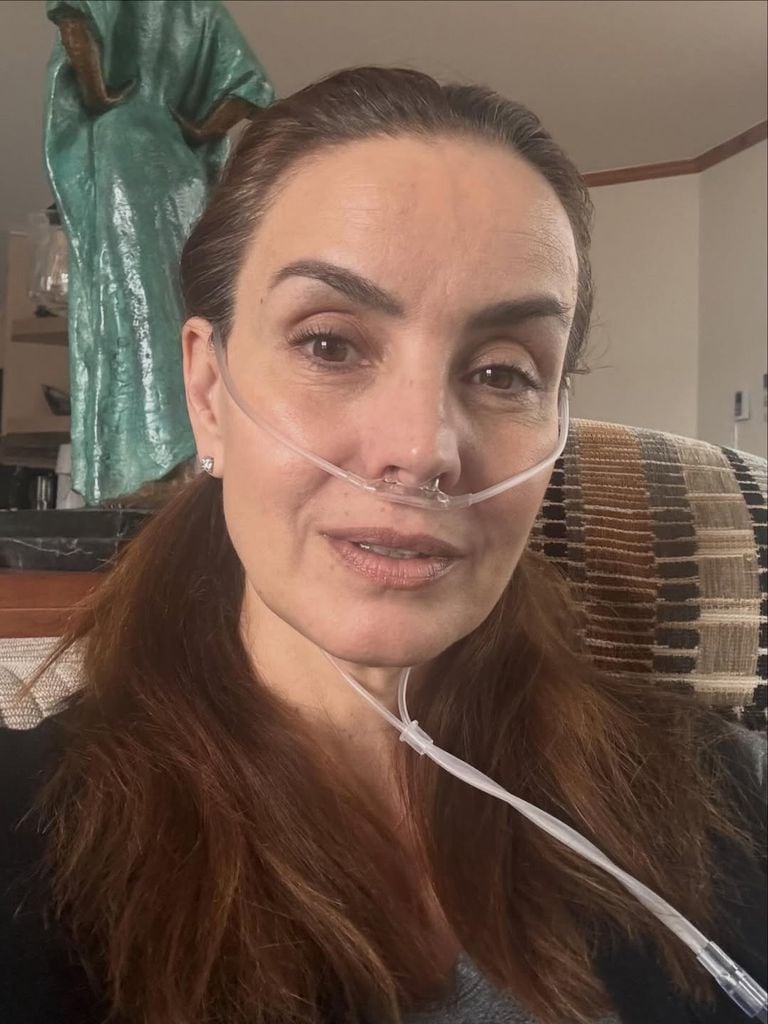 Alejandra compartió esta foto de su recuperación en redes.