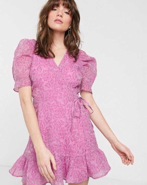 vestido rosa asos