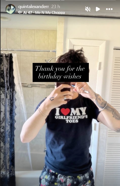 Alexander agradeció los buenos deseos en su cumpleaños.