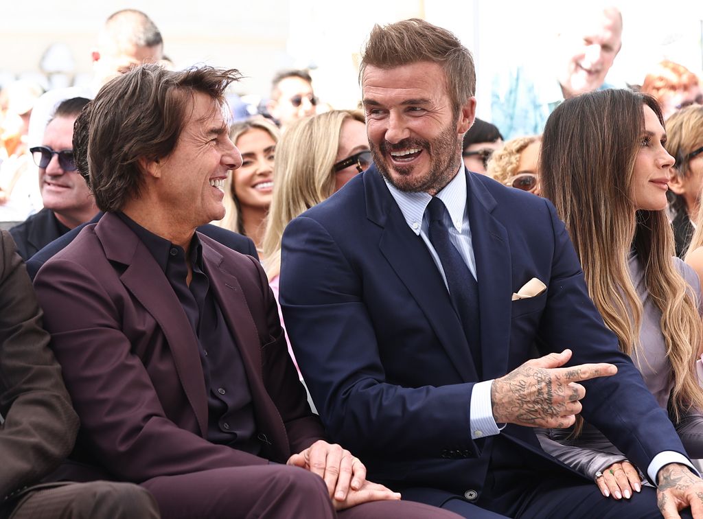 David Beckham se divierte junto a Tom Cruise el día que descubrió su Estrella de la Fama en Hollywood