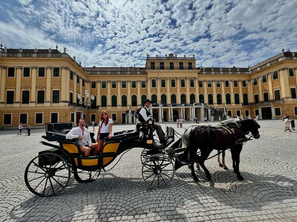 El tour de amor del matrimonio comenzó en Viena, donde disfrutaron como unas reyes
