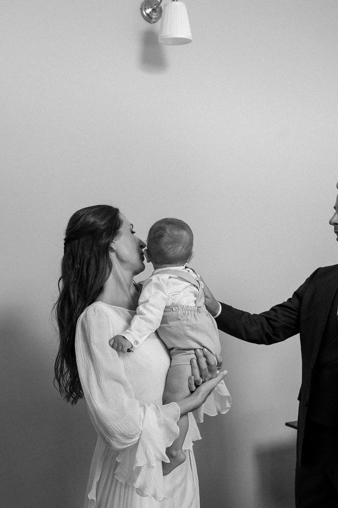 Rocío con su hijo Álvaro