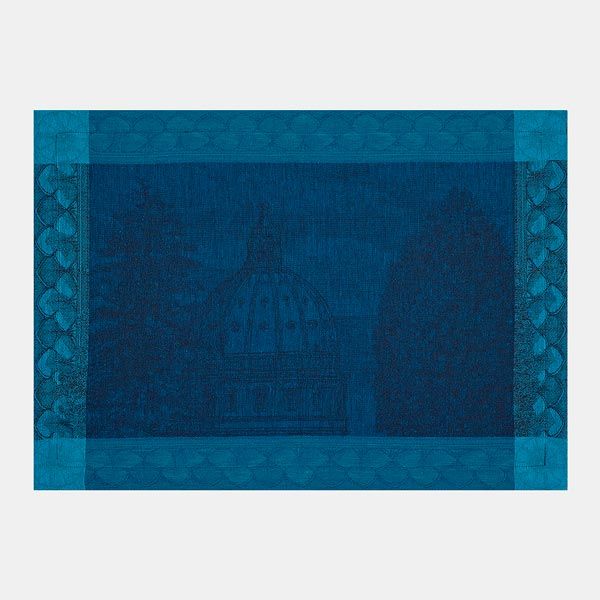 mantel azul lino