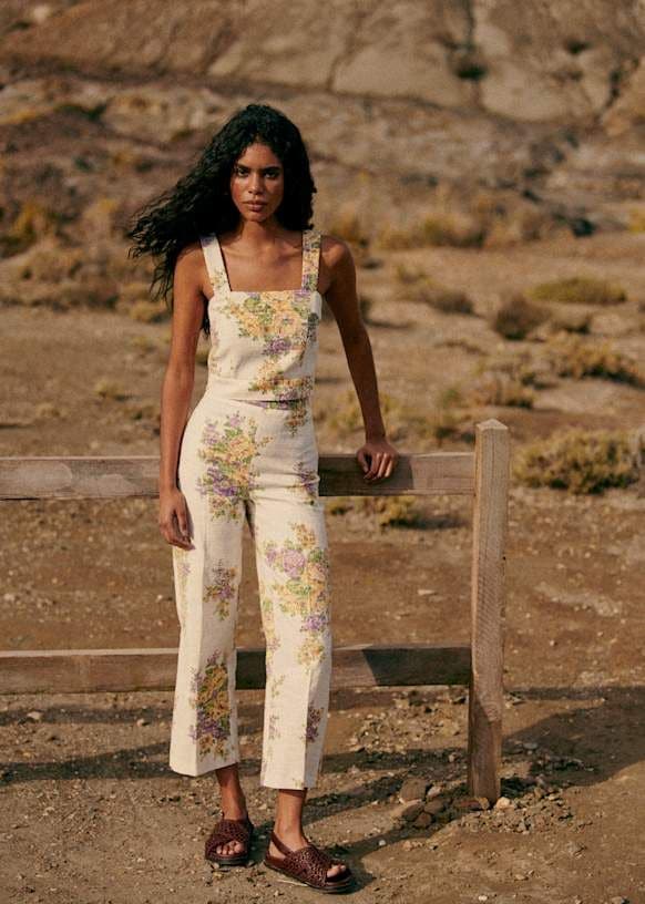 Conjunto estampado de flores de Sézane