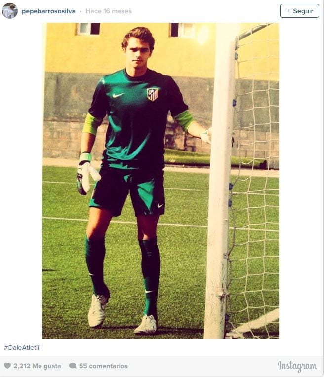 El hijo del dueño de Don Algodón en su etapa con el Atlético, un deporte, el fútbol, que ha seguido practicando en UCLA, ya que la universidad le daba la oportunidad de continuar
