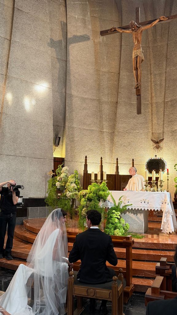Un precioso momento de la ceremonia religiosa
