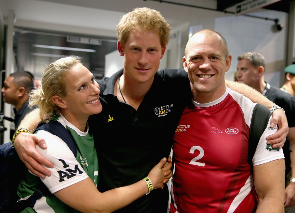 Zara y Mike Tindall en los Juegos Invictus de Londres del 2014