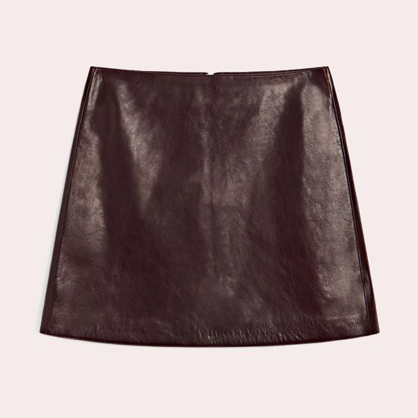 Falda corta piel napa