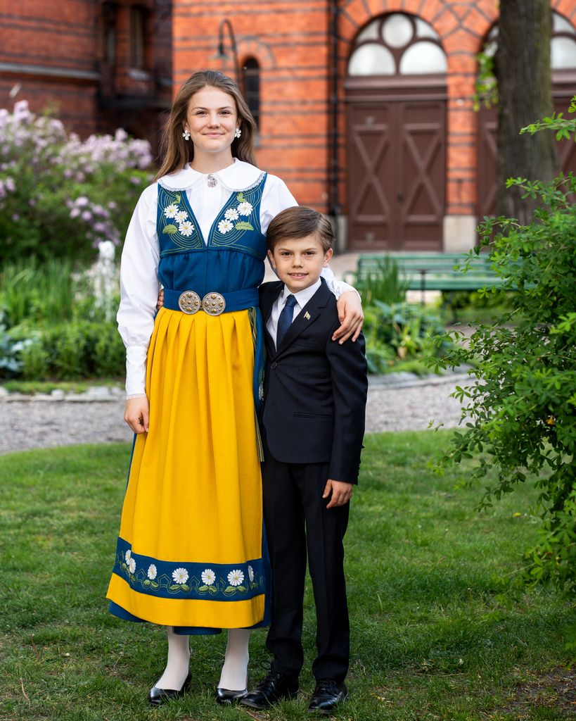 Estelle de Suecia y Óscar de Suecia en el Día Nacional de Suecia de 2025