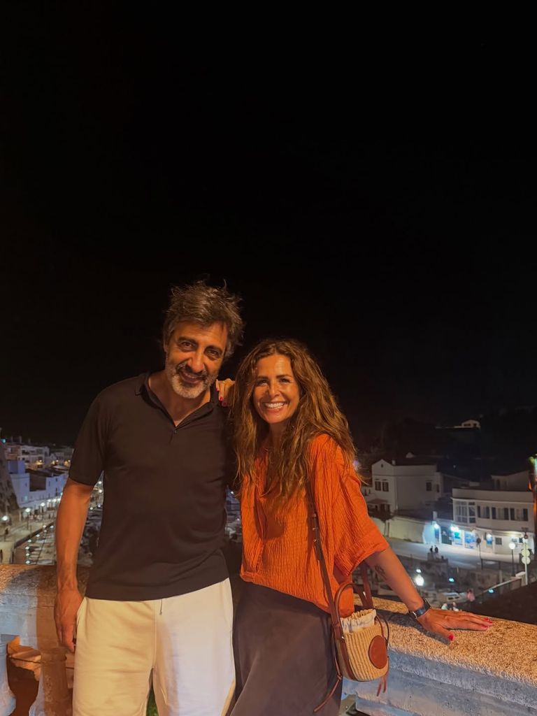 La pareja disfrutando de su verano en Menorca
