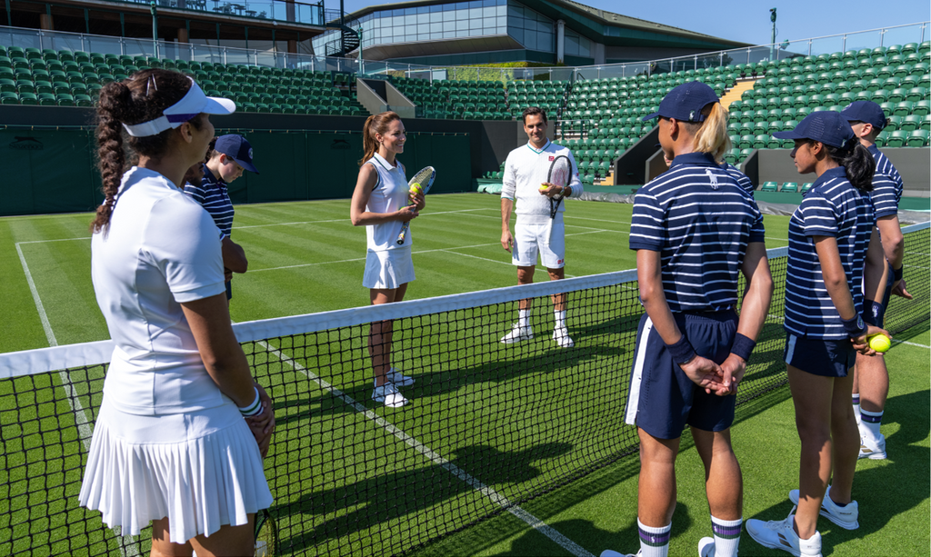 Kate Middleton y Roger Federer
