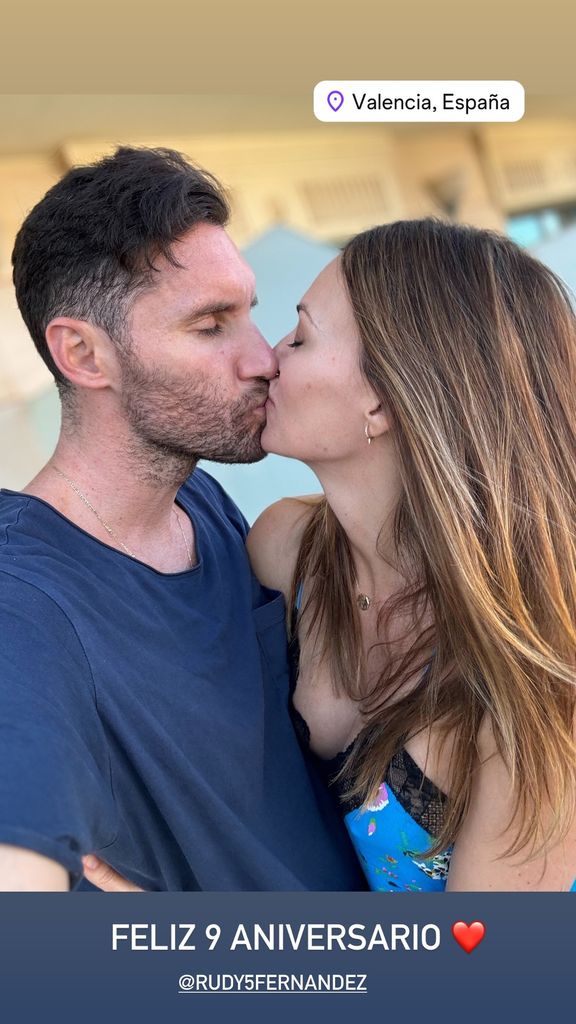 Helen Lindes y Rudy Fernández celebran 9 años de casados en Valencia