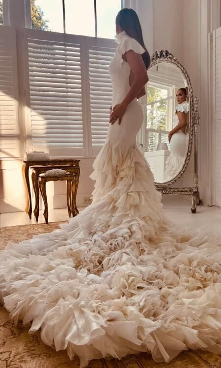 Jennifer Lopez vestido de novia