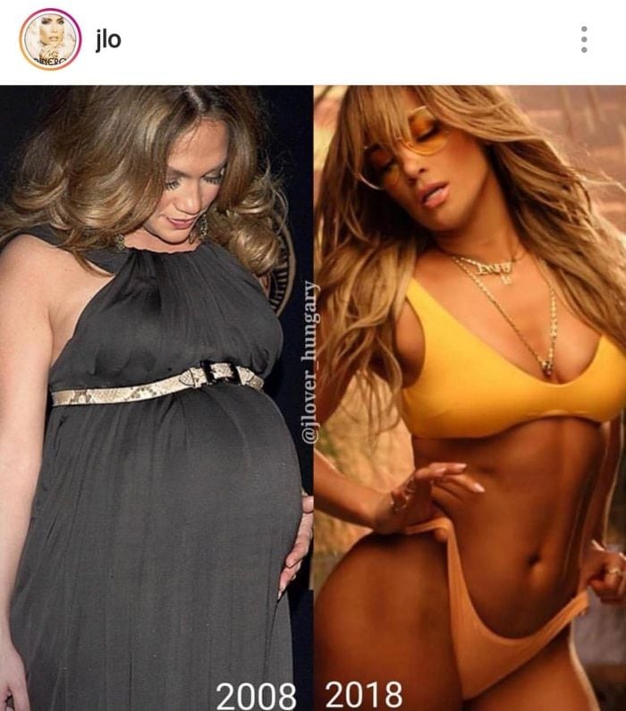 Jennifer López se una al #10yearschallenge
