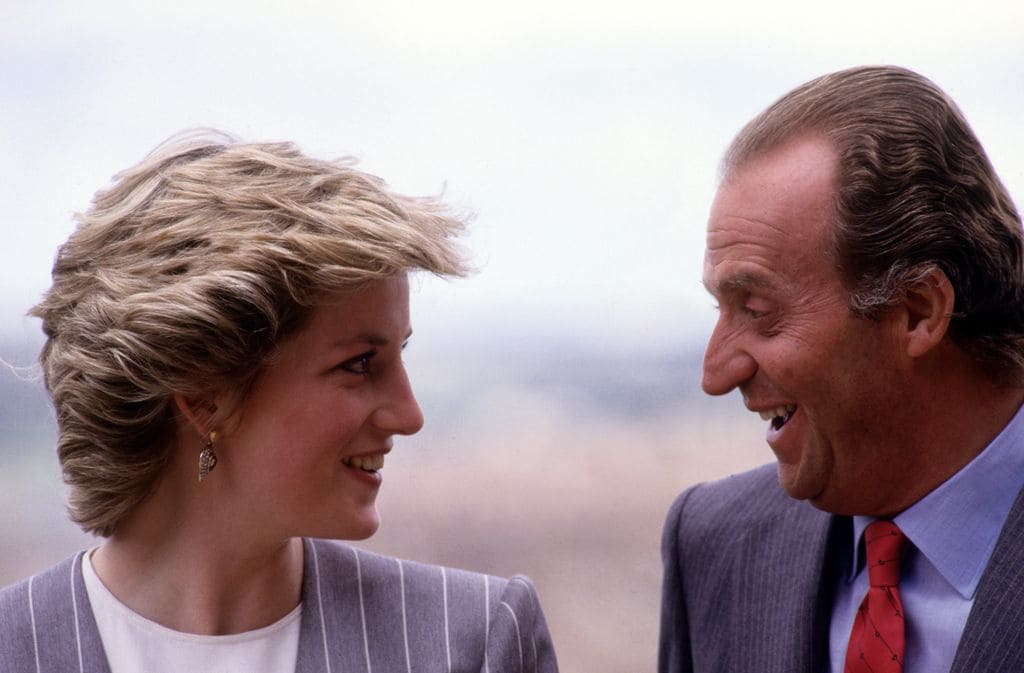 Toledo 1987,  el rey Juan Carlos I y la princesa Diana de Gales