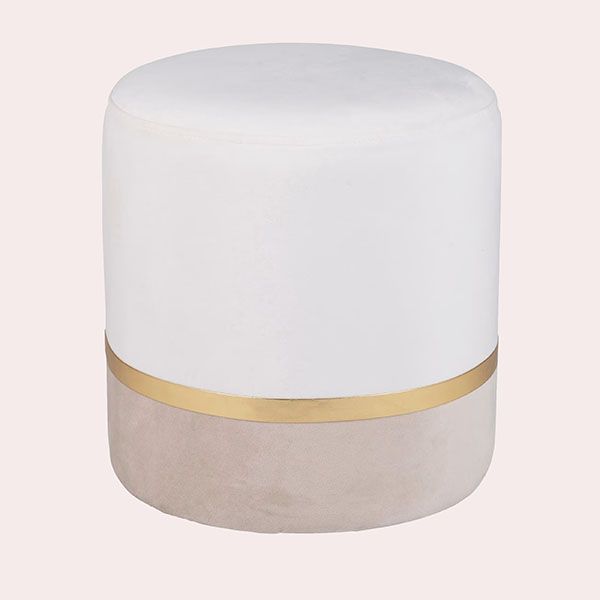 MANDURIAN Puf Redondo de Terciopelo de Maisons du Monde