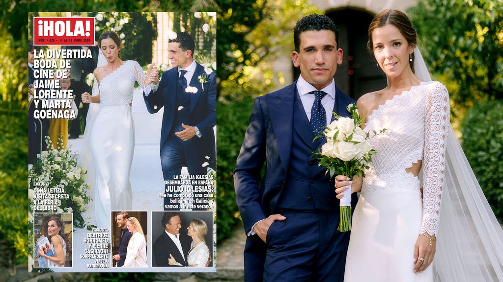 Jaime Lorente y Marta Goenaga en la portada de ¡HOLA!
