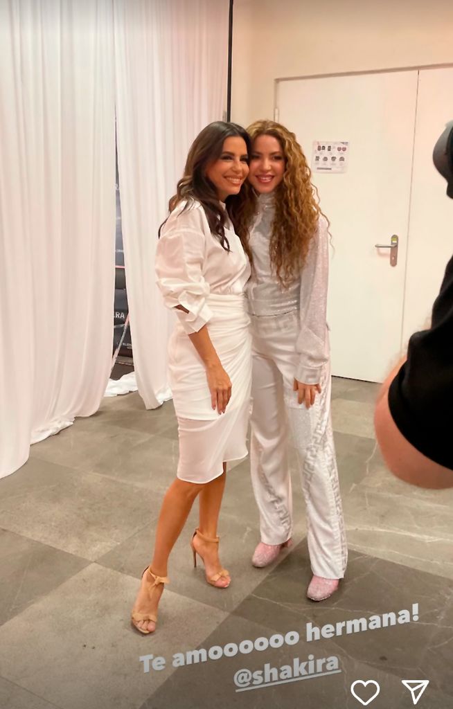 Eva Longoria se reencuentra con su buena amiga Shakira