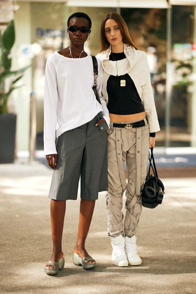 Bermudas en el 'street style' de Milán.