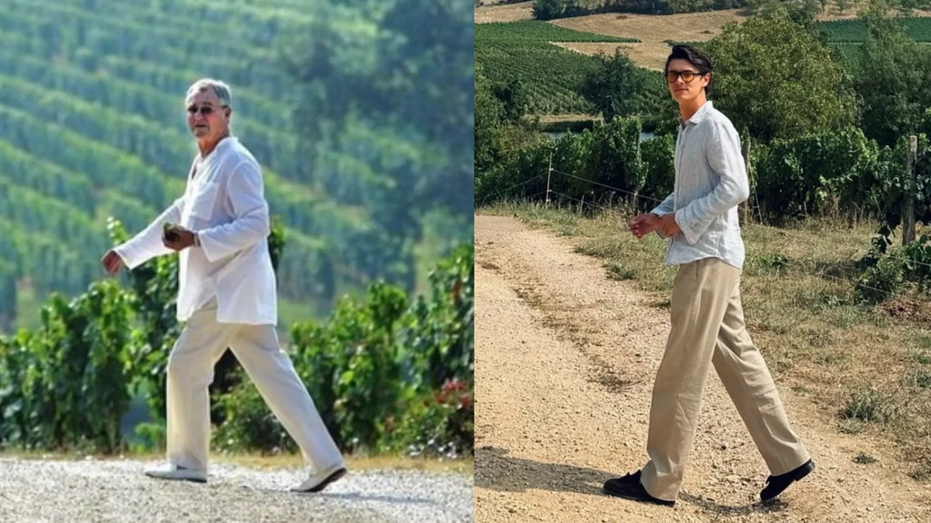 El conde Nicolás recrea una imagen tomada por el príncipe Henrik en el Château de Cayx, en el sur de Francia