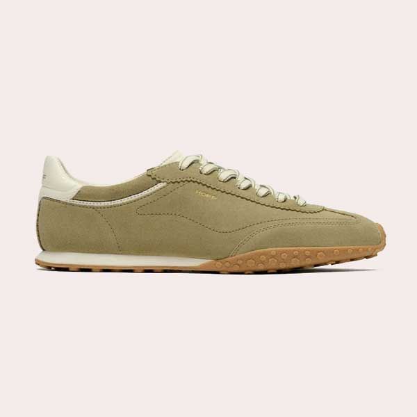 Zapatillas de mujer en piel bajas con suela de goma