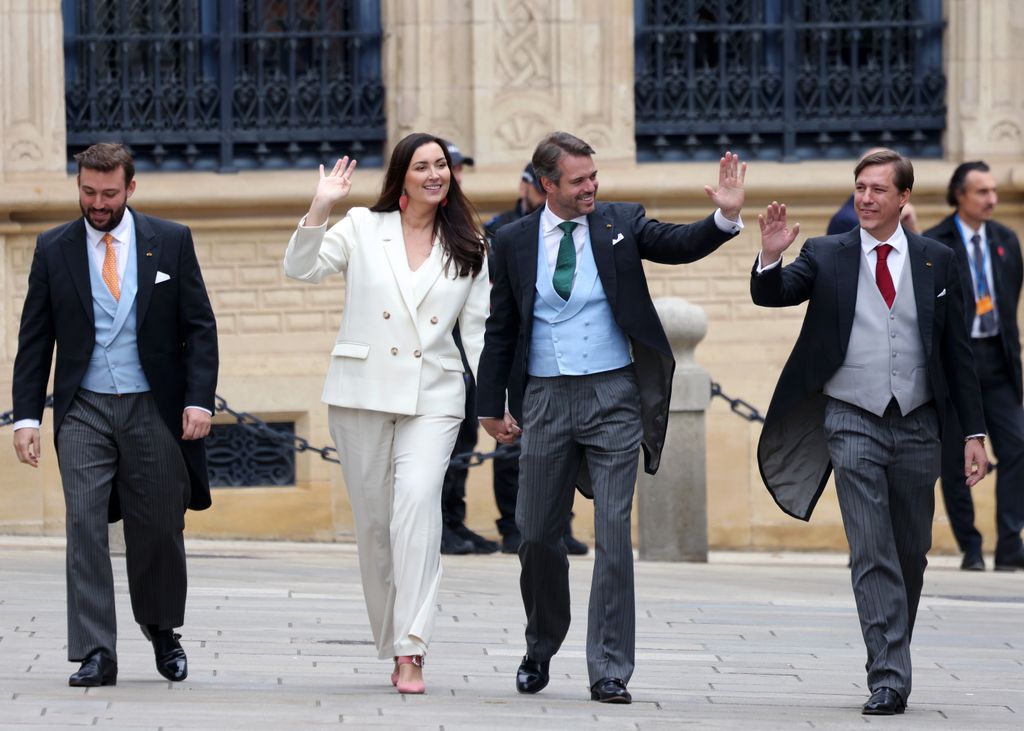 Felix y Claire de Luxemburgo con Sebastian y Luis