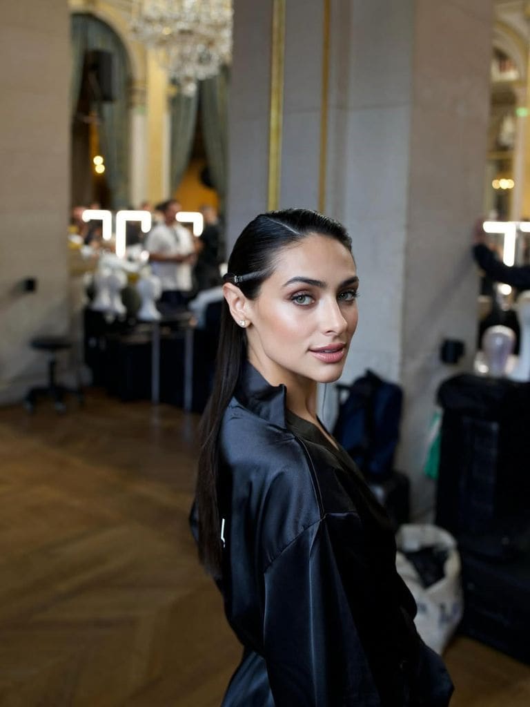 Renata Notni en el desfile de L'Oreal en París.