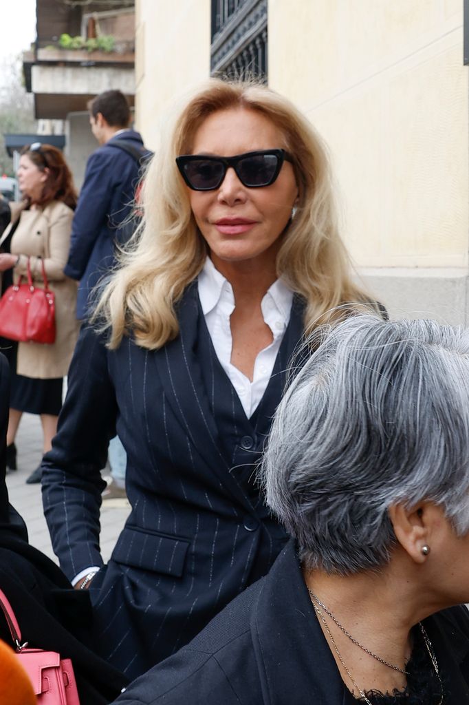 Norma Duval en la despedida a Fernando Ónega en Madrid