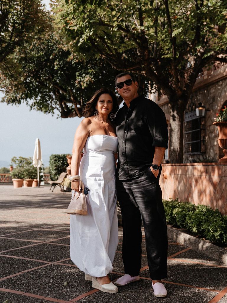 Los padres de Inés también acudieron a la celebración