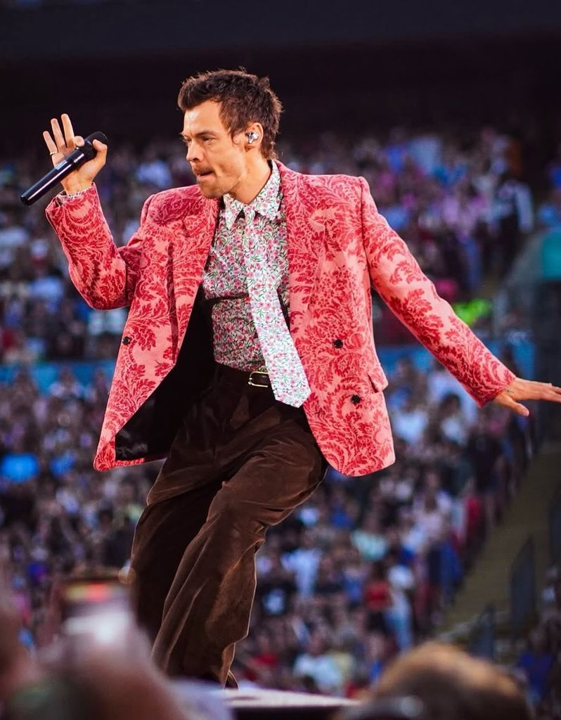 Harry Styles en su más reciente concierto.