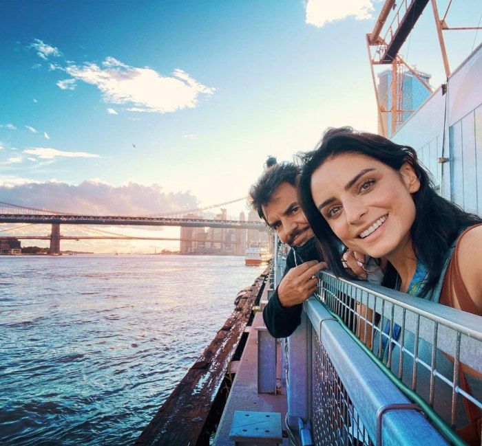 Aislinn Derbez y Eugenio Derbez