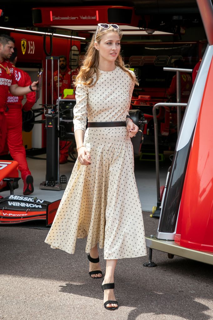 Beatrice Borromeo, durante el Gran Premio de Fórmula 1 de Mónaco, en Montecarlo, el 26 de mayo de 2019.